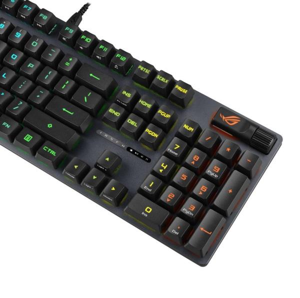 ASUS klávesnice ROG STRIX SCOPE II,  mechanická,  drátová,  ROG RX RED /  PBT,  US5