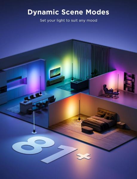 Govee Floor Lamp Pro RGBICWW LED lampa s reproduktorem + ovladač2