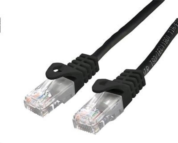 C-TECH kabel patchcord Cat6,  UTP,  černý,  3m