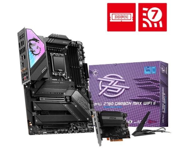 MSI MB Sc LGA1700 MPG Z790 CARBON MAX WIFI II,  Intel Z790,  4xDDR5,  1xHDMI,  WI-FI