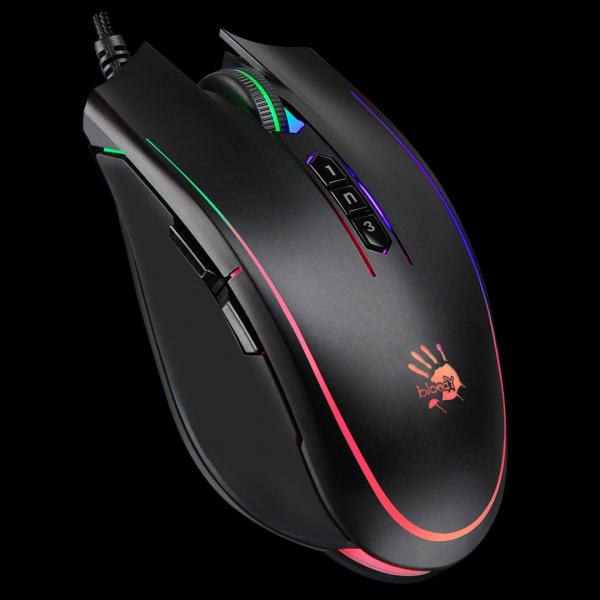 A4tech Bloody Podsvícená herní myš P81S Activated,  8000 DPI,  USB,  Core 3,  černá2