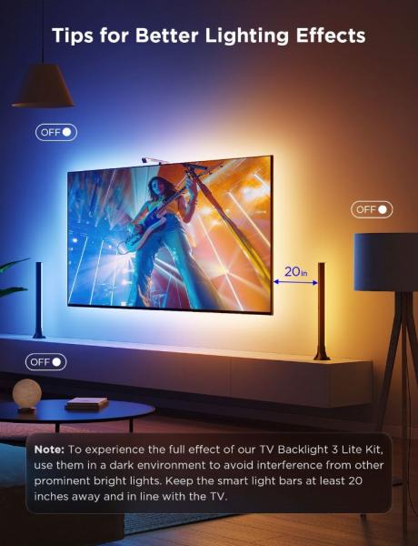 Govee TV 55-65 Backlight 3 Lite Kit SMART sada LED podsvícení6