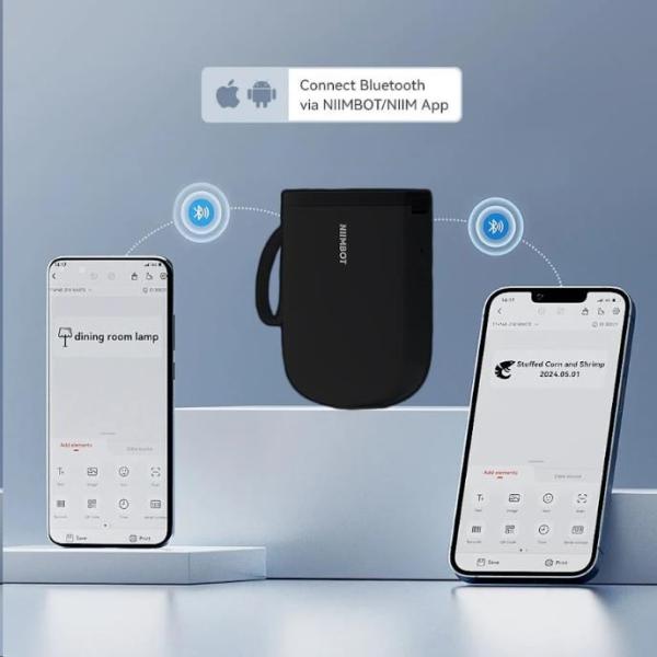 Niimbot Tiskárna štítků D11-H Smart,  černá + role štítků 160 ks2