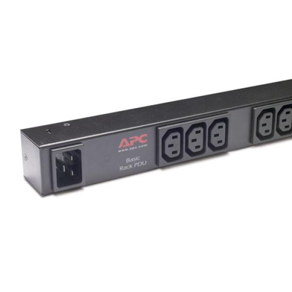 APC Rack PDU,  Basic,  ZeroU,  16A,  208/ 230V,  (15)C13,  IEC-320 C20 2.5m1