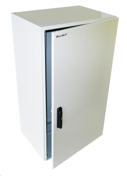 XtendLan 19" venkovní vodotěsný rozvaděč 20U 600x600,  krytí IP55,  nosnost 65kg,  3-bodový zámek,  šedý4