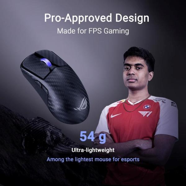 ASUS Herní myš ROG Harpe Ace Extreme,  Bezdrátová BT,  RF 2.4GHz,  černá7
