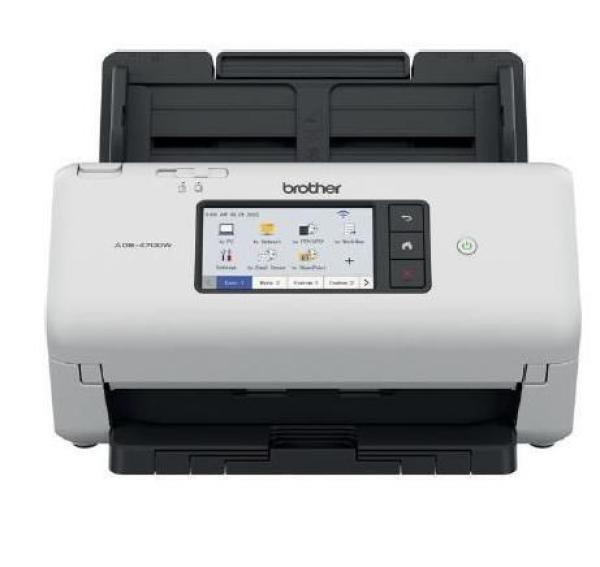 BROTHER skener ADS-4700W DUALSKEN A4 40 str./ min/ 80duálny 600x600 60ADF USB LAN WIFI - displej 10.5cm