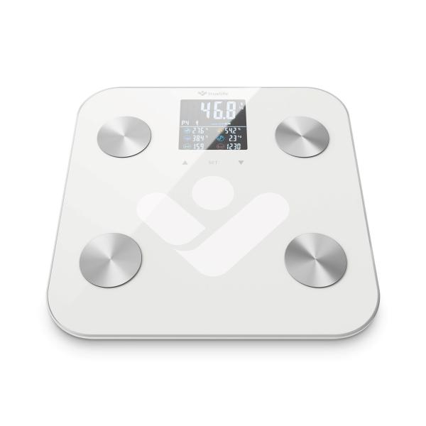 TrueLife FitShape S6 BT - Bioelektrická impedanční bluetooth váha - bílá6
