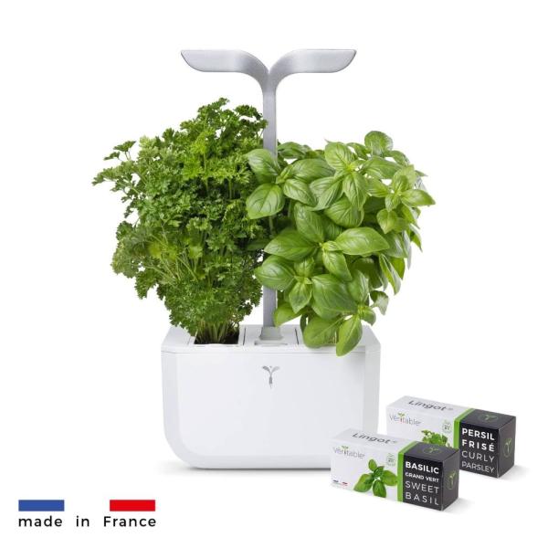 Véritable Exky SMART  - Automatický květináč s regulací osvětlení,  bílá + 2 bylinkové náplně