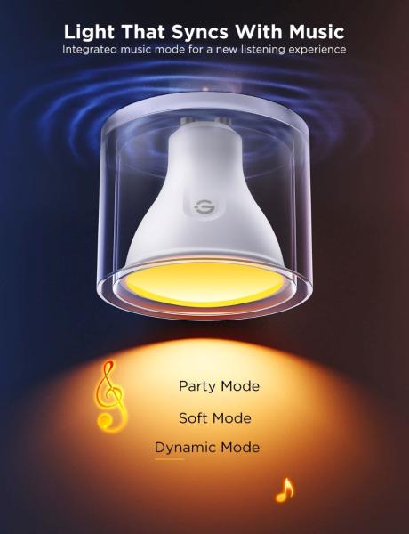 Govee Smart žárovka RGBWW 4, 8W-50W 400lm GU10 Long Life 2ks4
