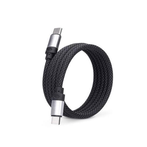 Solight magnetický USB-C 3.1 kabel,  USB-C konektor - USB-C konektor,  1m1