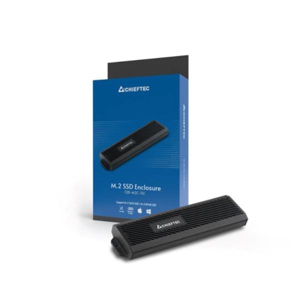 CHIEFTEC externí box pro NVMe SSD CEB-M2C-TLE,  USB-C 3.24