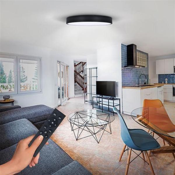 Solight LED osvětlení s dálkový ovladačem,  50W,  3100lm,  40cm,  změna chromatičnosti,  stmívatelné,  černá3