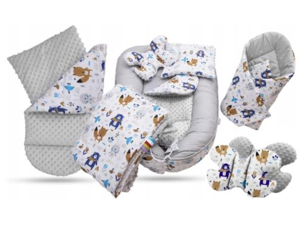 Set do postýlky - 7dílná sada Boho zvířátka