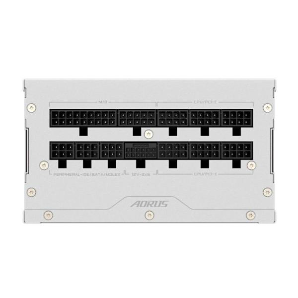 GIGABYTE zdroj AE850PM PG5,  850W,  80+ Platinum,  120mm fan,  bílá0