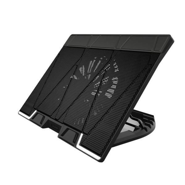 ZALMAN Stojan na notebook ZM-NS3000,  až 17",  3xUSB,  1xUSB-C,  Naklápěcí,  černá