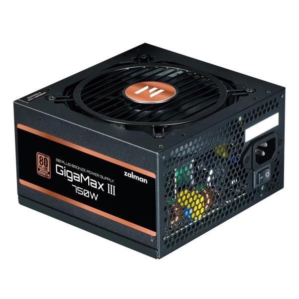 ZALMAN zdroj Gigamax III,  750W,  120mm,  80Plus Bronze,  Semimodulární,  ATX 3.0,  černá