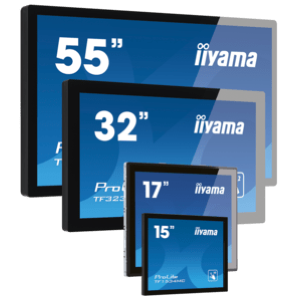iiyama ProLite TF1015MC-B3,  25, 7cm (10, 1""),  Projected Capacitive,  10 TP,  USB,  Ethernet,  kit (USB),  black