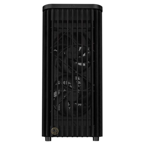 ASUS case PROART PA401 WOOD TG,  Mid Tower,  ATX,  1xUSB-C Gen2x2,  2xUSB 3.0,  2x 160mm Fan,  1x 120mm Fan,  černá5