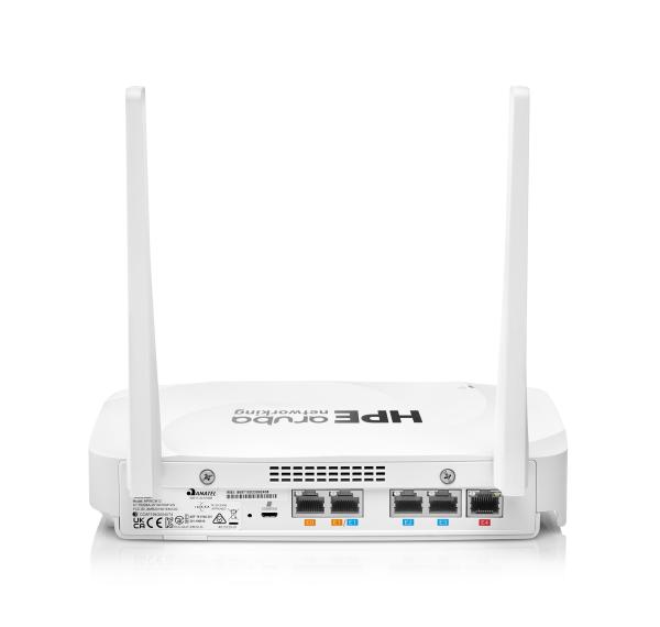 HPE Aruba Networking AP-605R (RW) Dual Radio Tri Band 2x2 Wi-Fi 6E Remote Access Point (+AC power adapter & cord)2