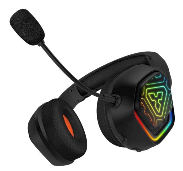 CONNECT IT Herní sluchátka s mikrofonem BIOHAZARD Blast,  Bezdrátové RF 2.4GHz a Bluetooth,  černá0