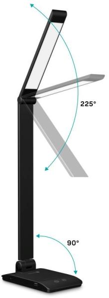 CONNECT IT Stolní LED lampa Bright,  USB-A,  černá2