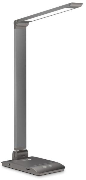 CONNECT IT Stolní LED lampa Bright,  USB-A,  šedá