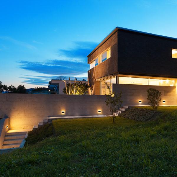 Solight LED venkovní nástěnné osvětlení Modena,  12W,  800lm,  3CCT,  černá0