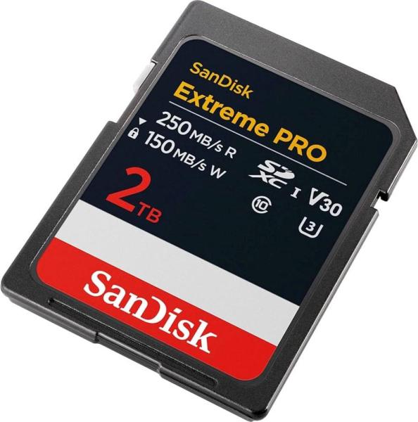 SanDisk SDXC karta 2TB Extreme PRO (250 MB/ s Class 10,  UHS-I U3 V30)1