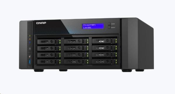 QNAP TS-h1277AFX-R7-32G (Ryzen 7 5, 5 GHz, ZFS, 32 GB DDR5 ECC RAM, 12 x 2, 5" SATA, 2 x 2, 5 GbE, 2 x 10 GbE)