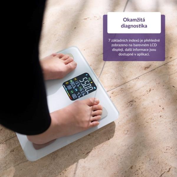 TrueLife FitScale W8 BT White - osobní diagnostická bluetooth váha6