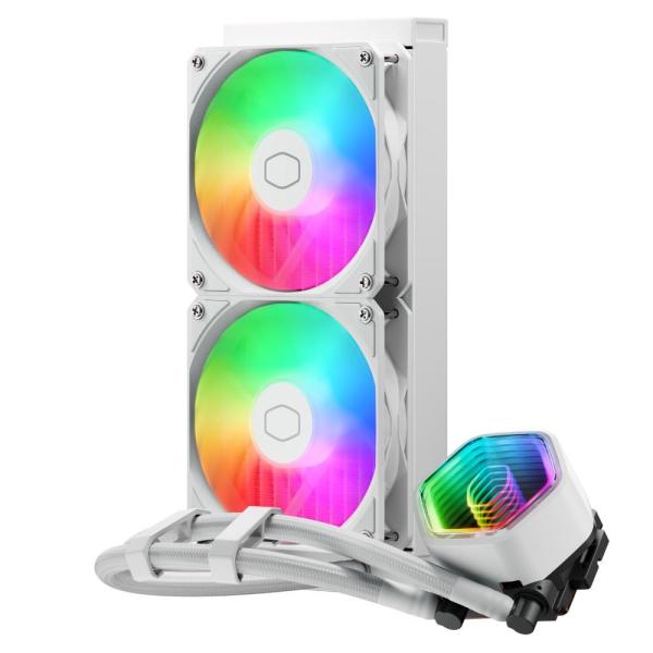 Cooler Master vodní chladič MasterLiquid 240 Core II,  2x240mm,  LGA1851,  AM5,  bílá1