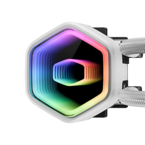 Cooler Master vodní chladič MasterLiquid 240 Core II,  2x240mm,  LGA1851,  AM5,  bílá3