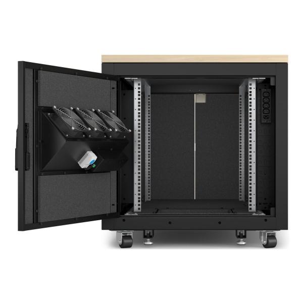 APC NetShelter Soundproof,  12U,  Server Rack Enclosure,  Maple5