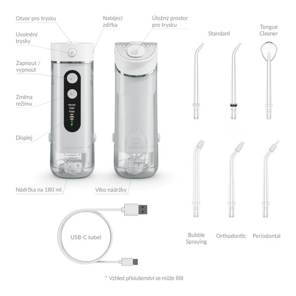 TrueLife AquaFloss Mini M50 - ústní sprcha - bílá10