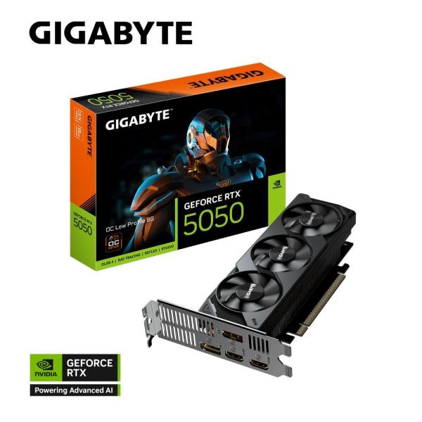 GIGABYTE GeForce RTX 5050 Low Profile/ OC/ 8GB/ GDDR6