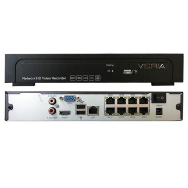 Veria IP záznamové zařízení  NVR 8108P + 8POE