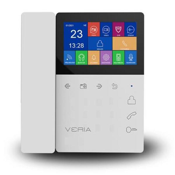 Veria LCD monitor videotelefonu se sluchátkem  7043B bílý