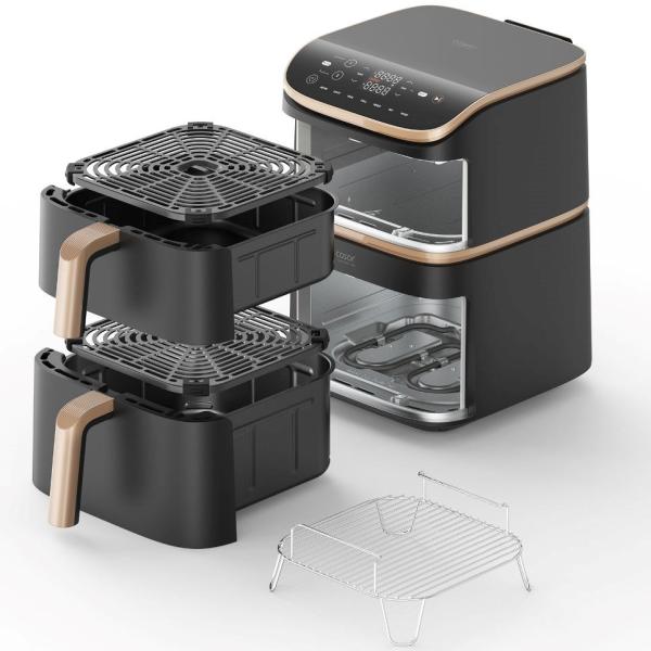 Cosori Turbo Tower Pro chytrá horkovzdušná fritéza 10, 8l černá6
