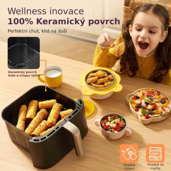 Cosori Turbo Tower Pro chytrá horkovzdušná fritéza 10, 8l černá0