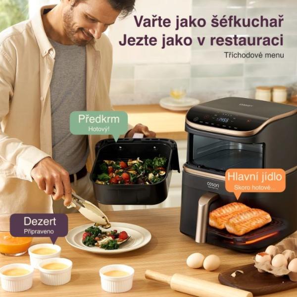 Cosori Turbo Tower Pro chytrá horkovzdušná fritéza 10, 8l černá5