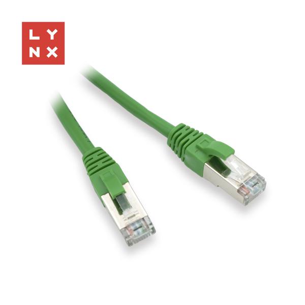 LYNX FTP patch kabel Cat5e PVC,  CCA,  20m,  zelený