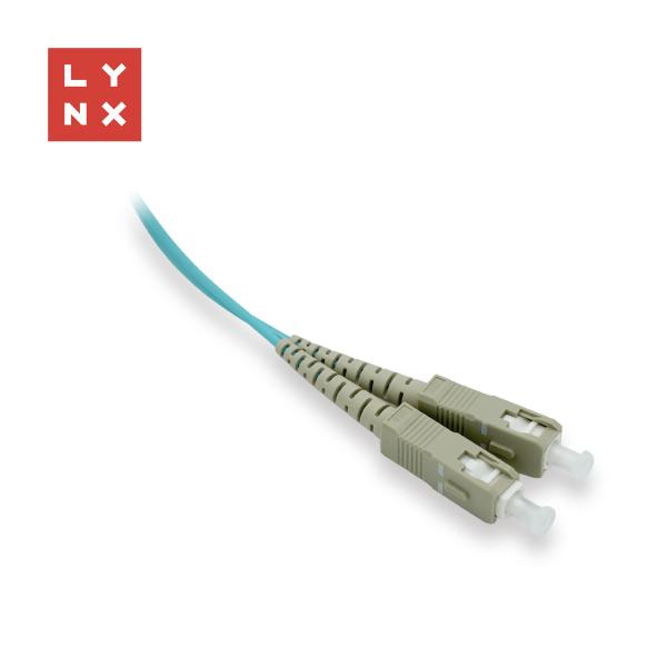 LYNX duplexní patch kabel MM,  OM3,  SC/ SC,  50/ 125µm,  0, 5m