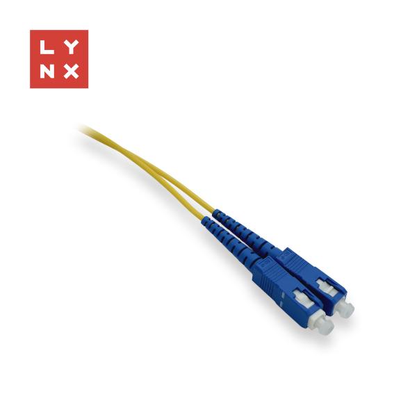 LYNX duplexní patch kabel SM,  OS2,  SC/ SC,  9/ 125µm,  2m