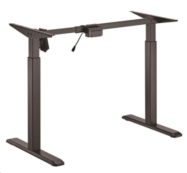 Výškovo nastaviteľná stolová podnož Brateck S03-22DE 1 motor rozsah 710-1190 mm nosnosť 80 kg