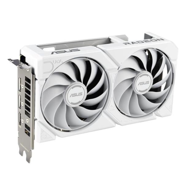 ASUS VGA AMD Radeon RX 9060 XT DUAL 16GB WHITE,  RX 9060 XT,  16GB GDDR6,  2xDP,  1xHDMI2