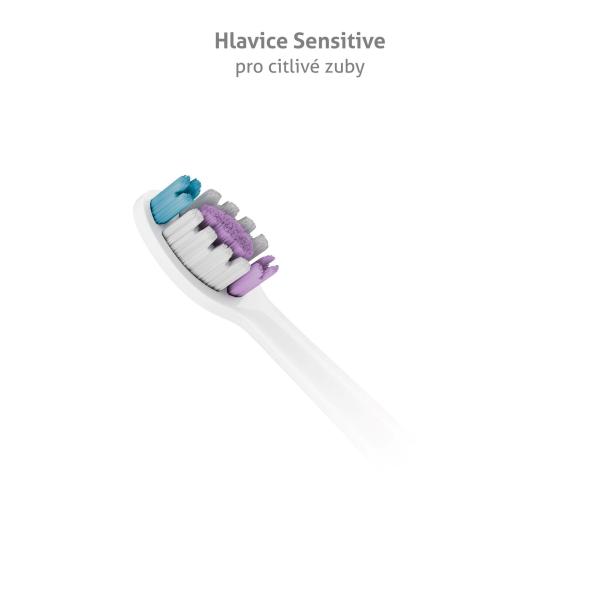 TrueLife SonicBrush Clean-series heads Sensitive white 2 pack1