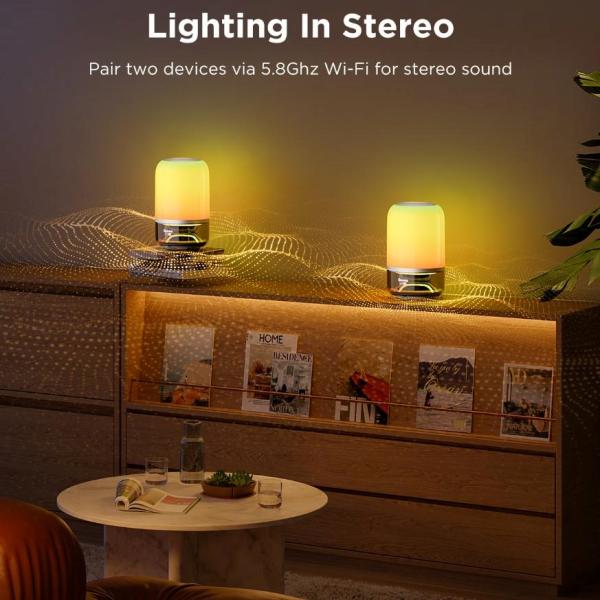 Govee Table Lamp 2 RGBW Akumulátorová lampa s reproduktorem - zvuk od JBL5