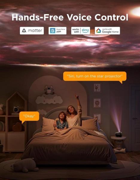 Govee Galaxy Light Projector 2 Pro Matter s reproduktorem7