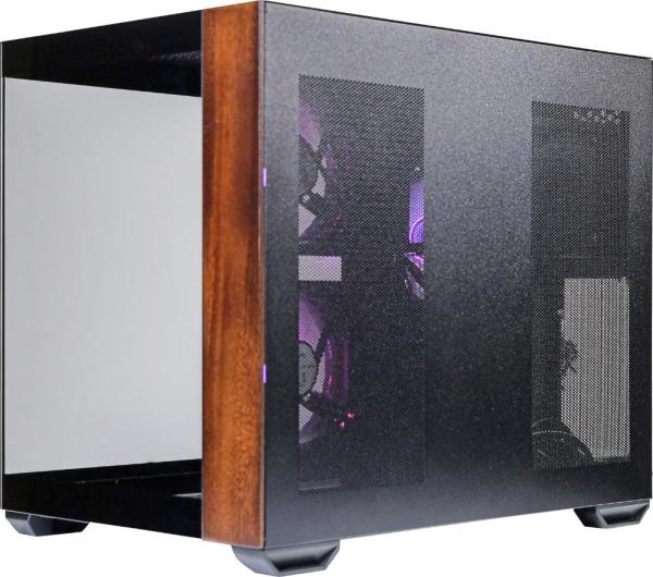 Cooler Master case Elite 481 Wood,  mATX,  Průhledná bočnice,  3x 120mm ARGB Fan,  Černá7